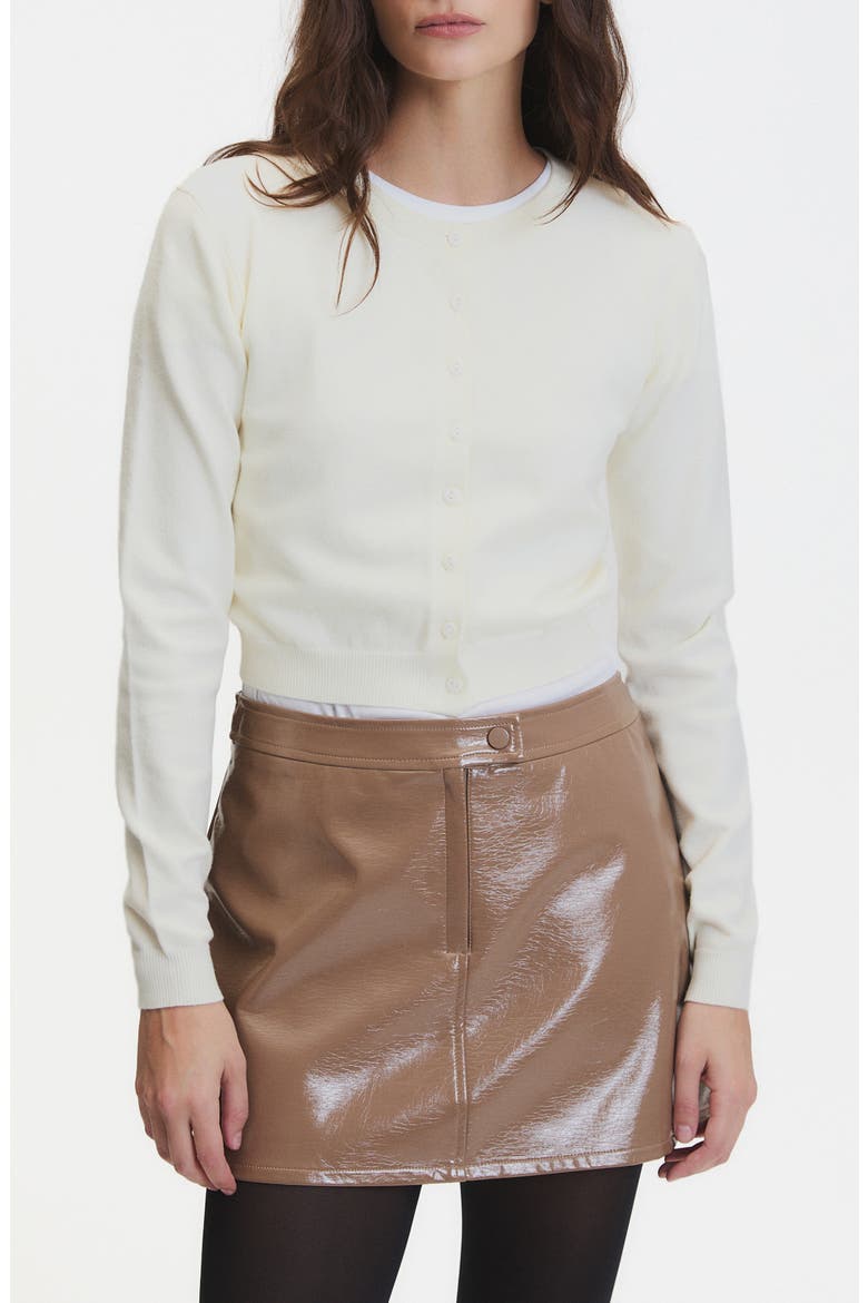 Clark Crop Cardigan, Main, color, ECRU