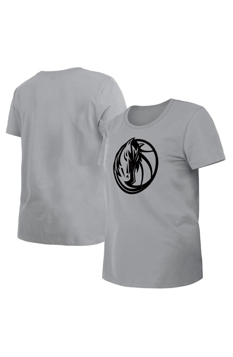 New Era Women's New Era Gray Dallas Mavericks 2023/24 City Edition T-Shirt, Main, color, 