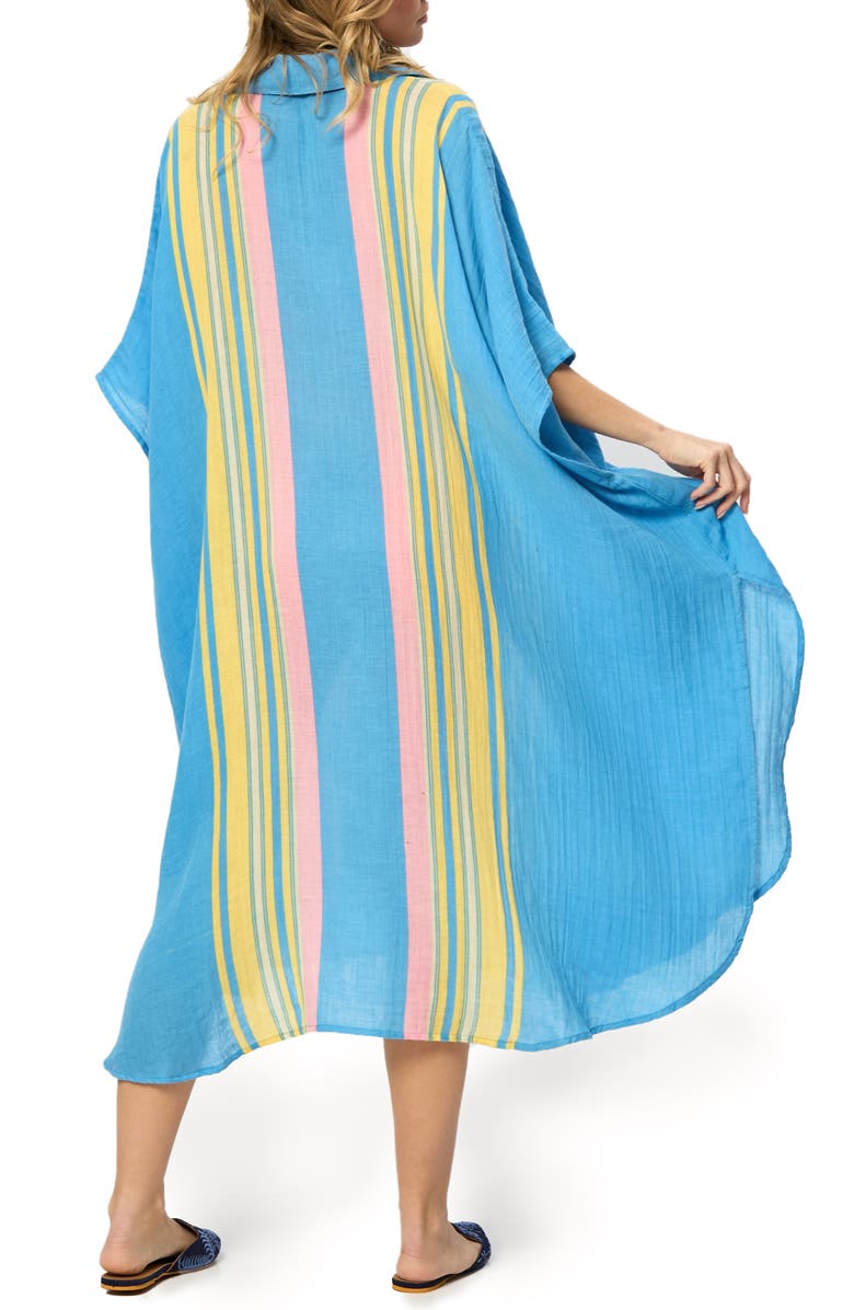 SAACHI Collar Kaftan Shirtdress, Alternate, color, Blue