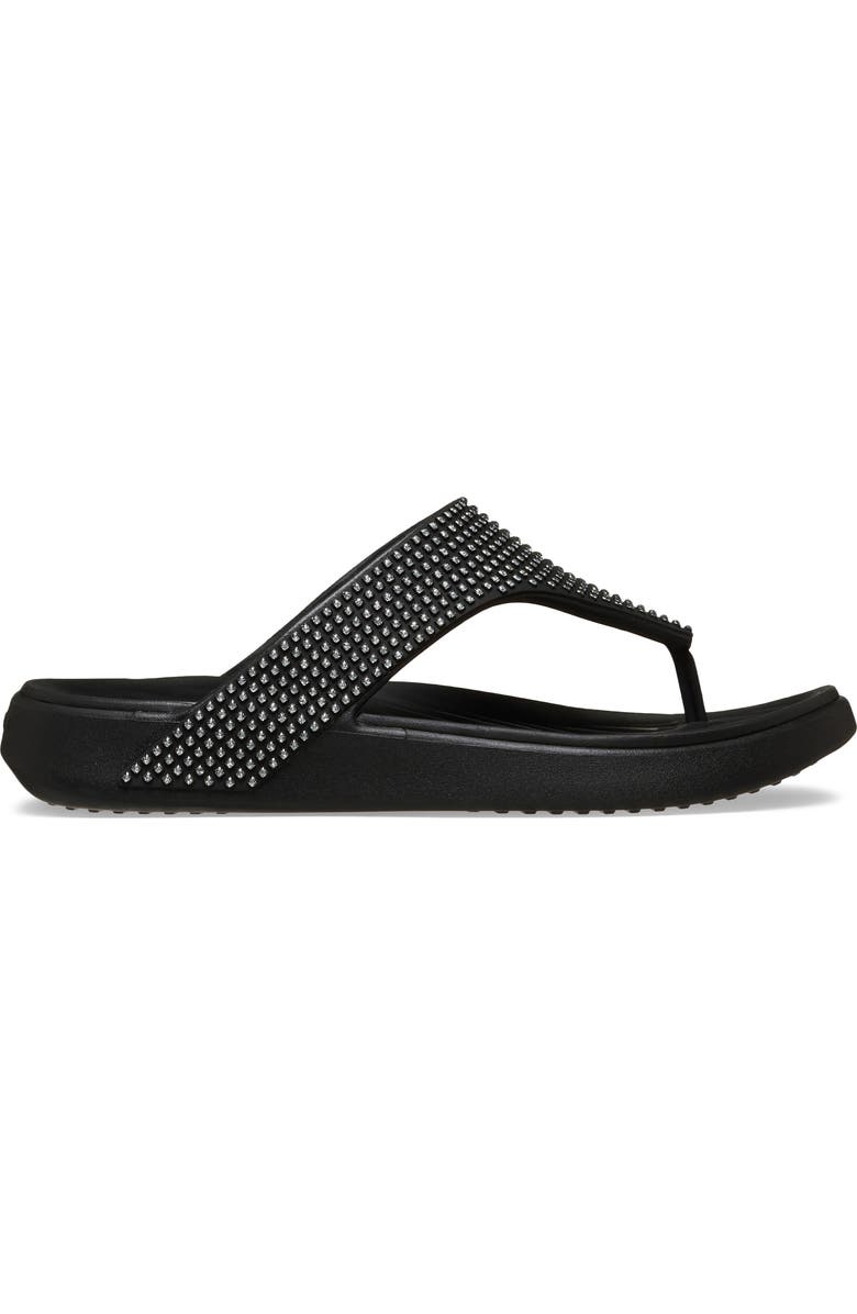 CROCS Getaway Gems Flip Flop, Alternate, color, Black