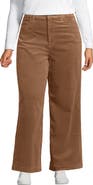 Lands' End High Rise Wide Leg Corduroy Pants