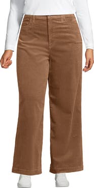 Lands' End High Rise Wide Leg Corduroy Pants