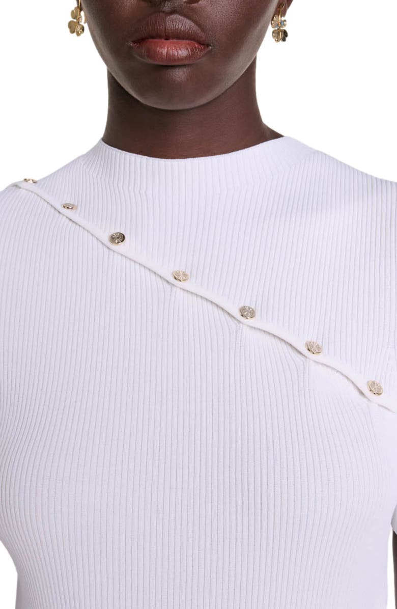 maje Short knit dress, Alternate, color, 