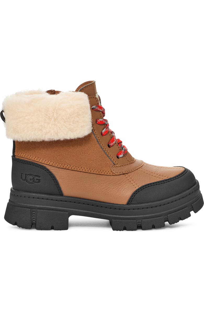 UGG<sup>®</sup> Kids' Ashton Addie Waterproof Boot, Alternate, color, Chestnut