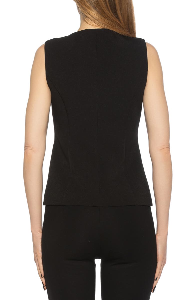 Alexia Admor Alina Sleeveless Vest Top, Alternate, color, Black