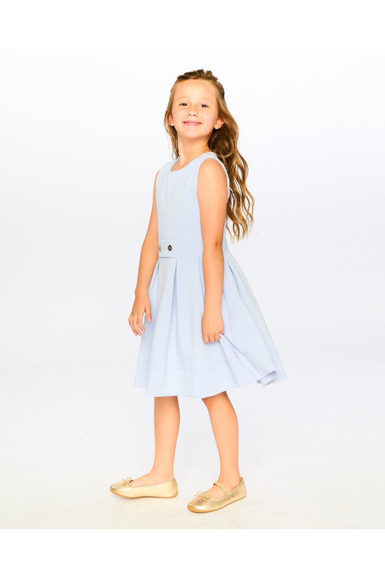 Sleeveless Neoprene Fitted Dress, Alternate, color, Lavender