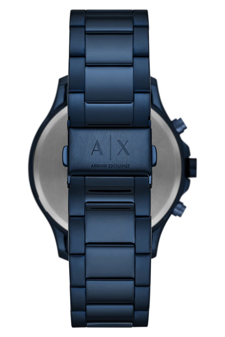 Chronograph Bracelet Watch, 46mm, Alternate, color, BLUE