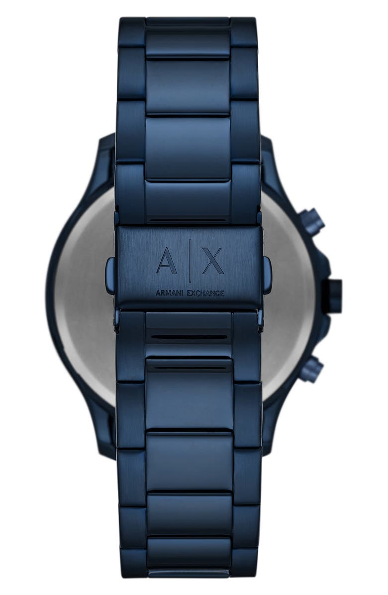 AX Armani Exchange Chronograph Bracelet Watch, 46mm, Alternate, color, Blue