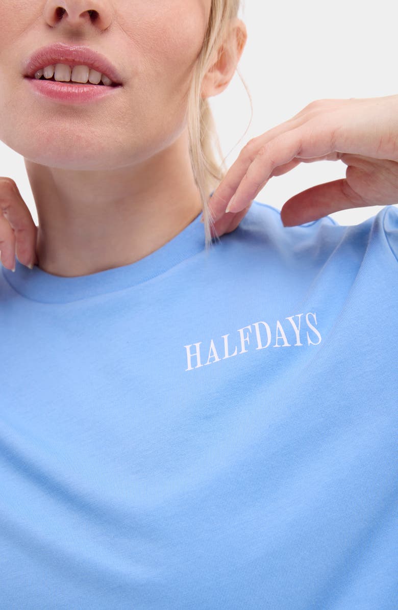 Halfdays Graphic T-Shirt, Alternate, color, Forget Me Not