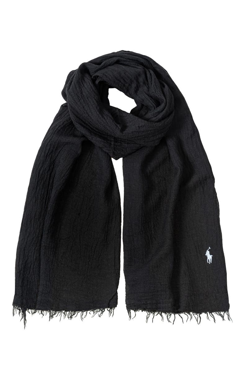 Polo Ralph Lauren Seasonless Signature Solid Scarf, Main, color, 