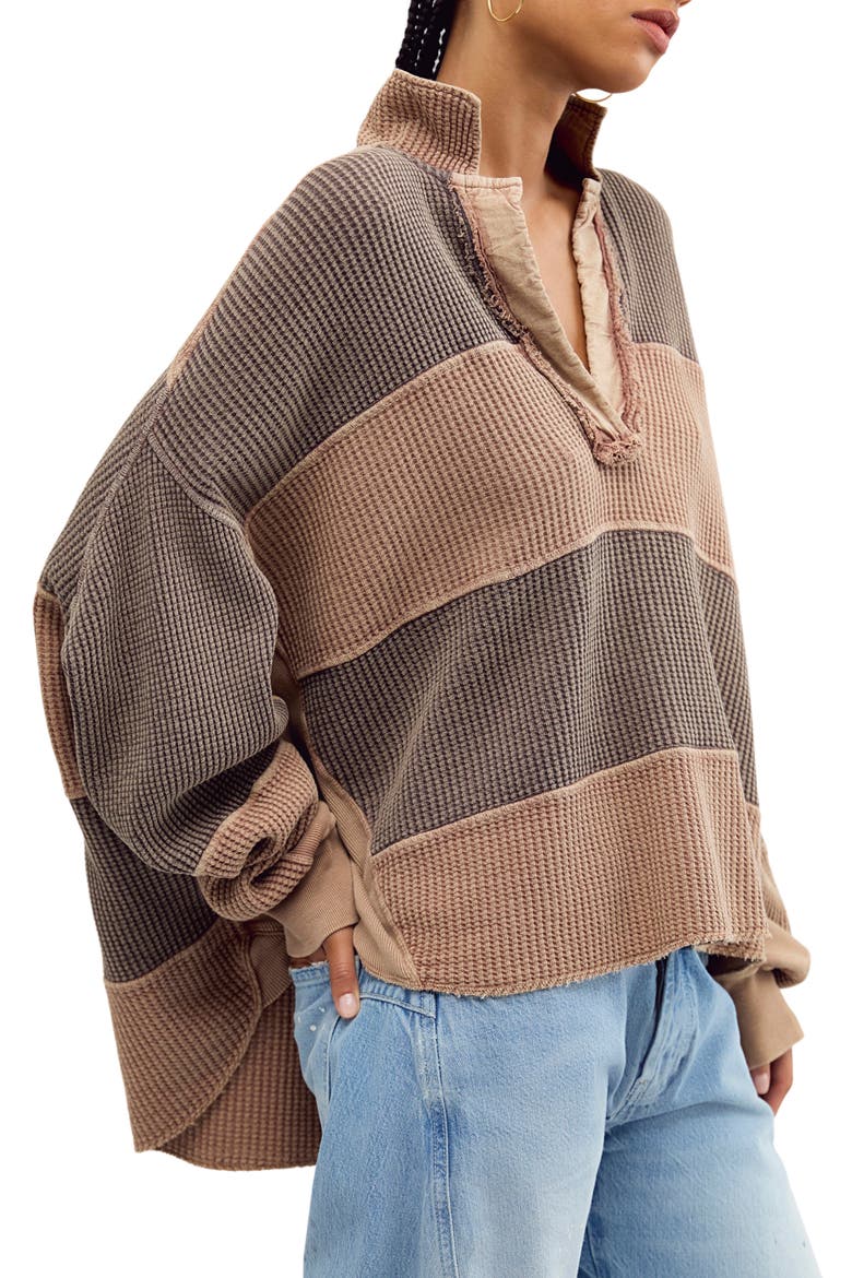 Rainn Thermal Knit Top, Alternate, color, NEUTRAL COMBO