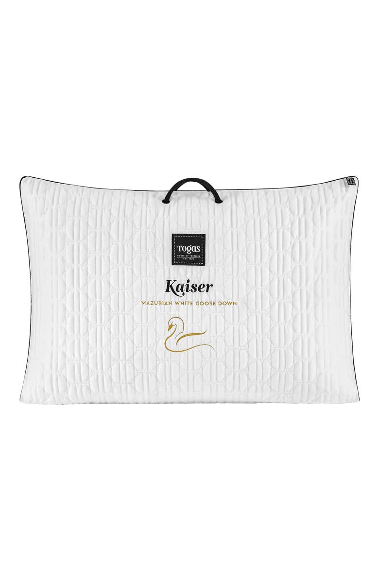 Togas Kaiser Mazurian goose down pillow, Alternate, color, White