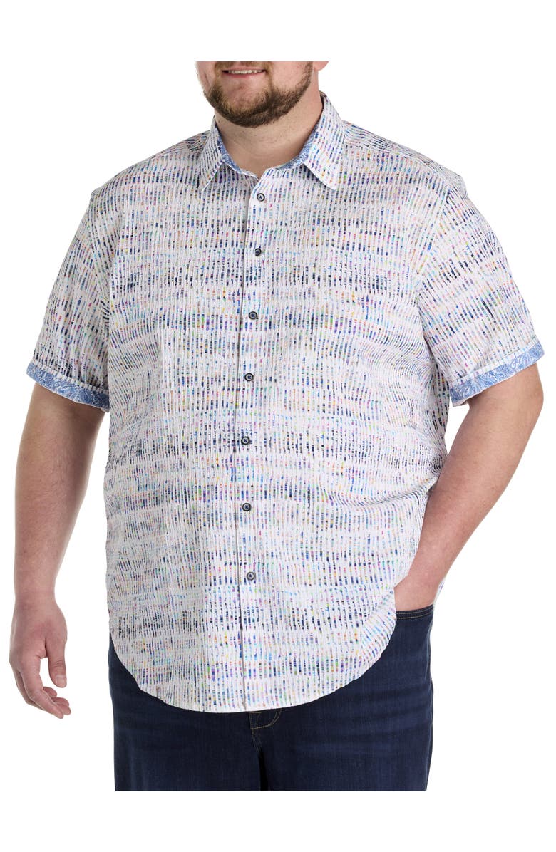 Robert Graham DXL Big & Tall Ponza Sport Shirt, Main, color, Multi
