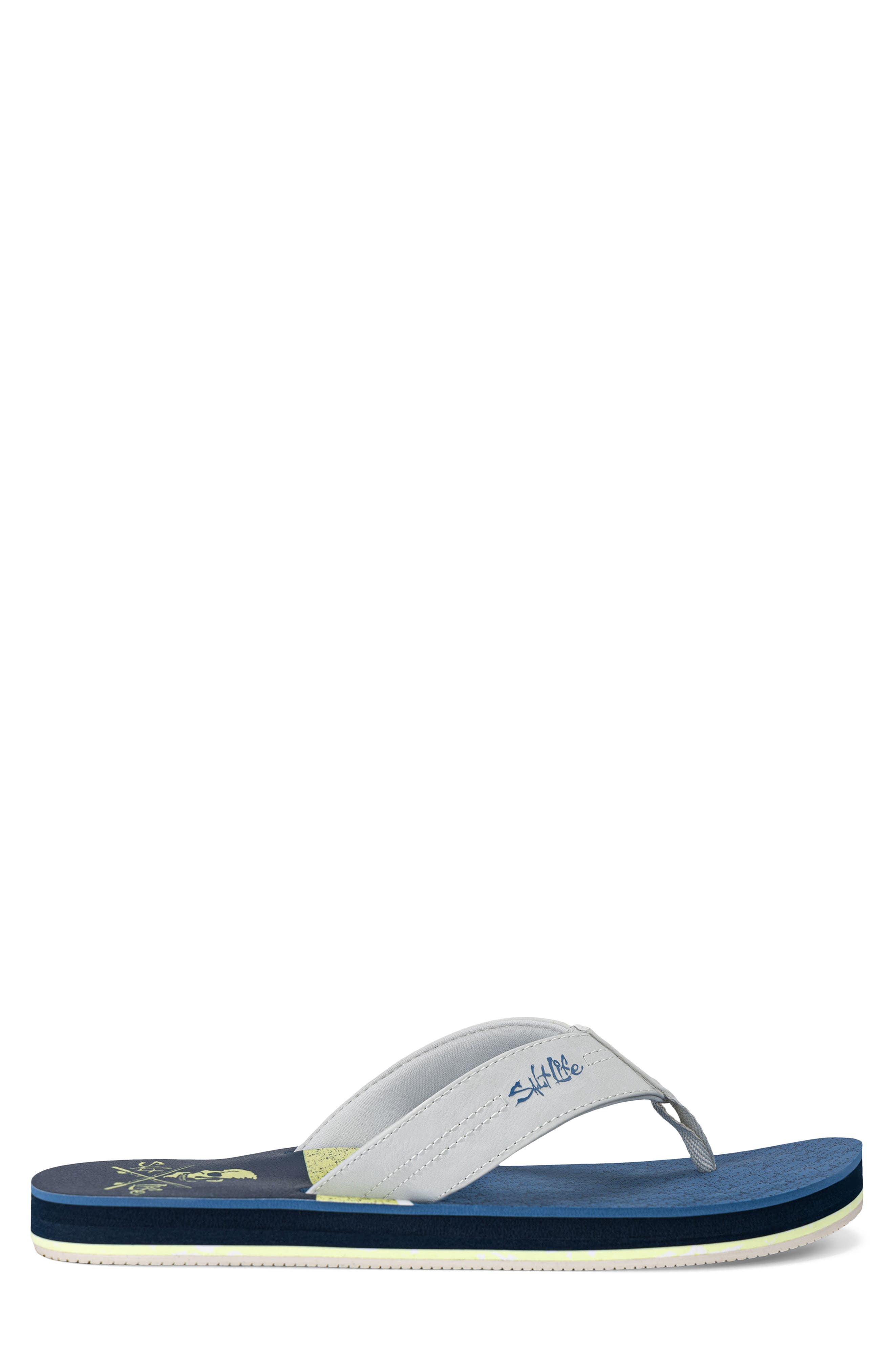 The Harbor Flip Flop, Alternate, color, GREY / GREY