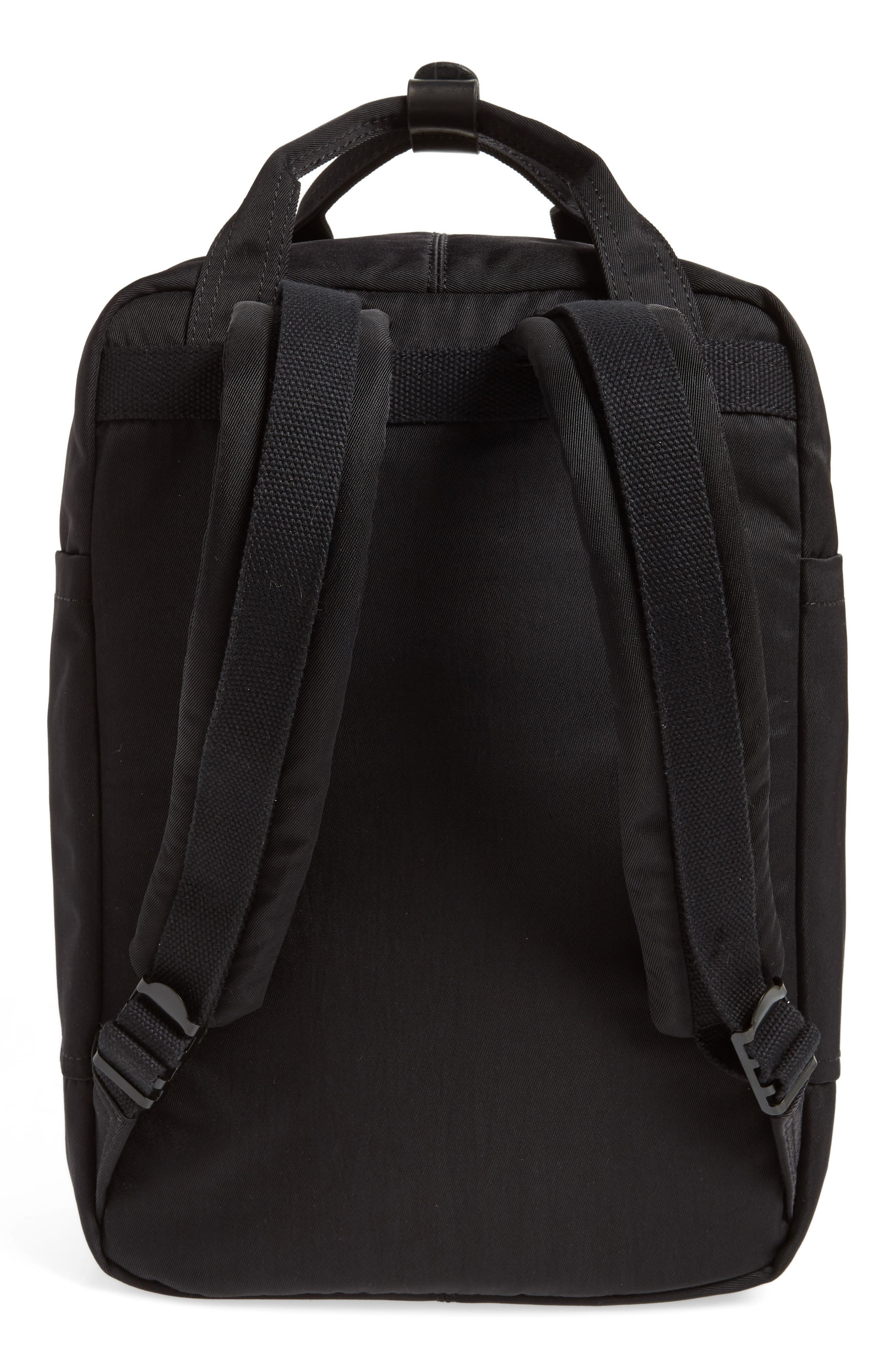 Doughnut Macaroon Black Series Water Resistant Backpack, Alternate, color, 