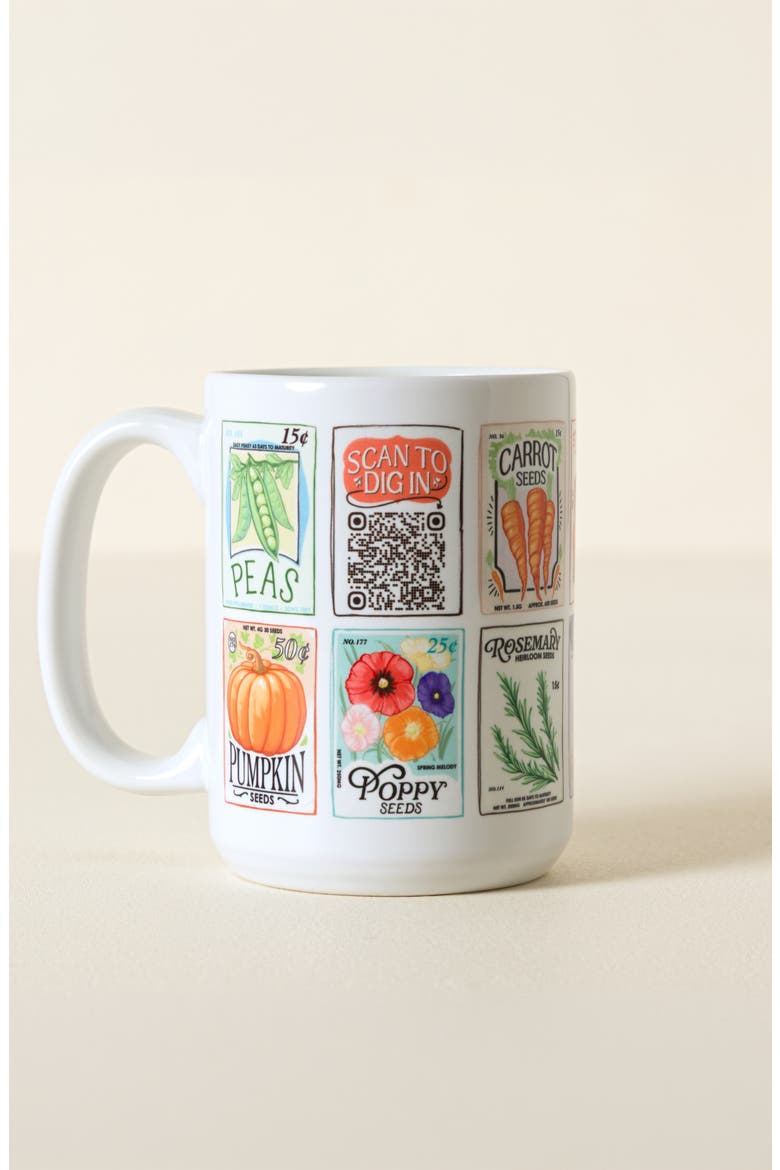 Gardener's Daily Interactive QR Mug, Alternate, color, Multi