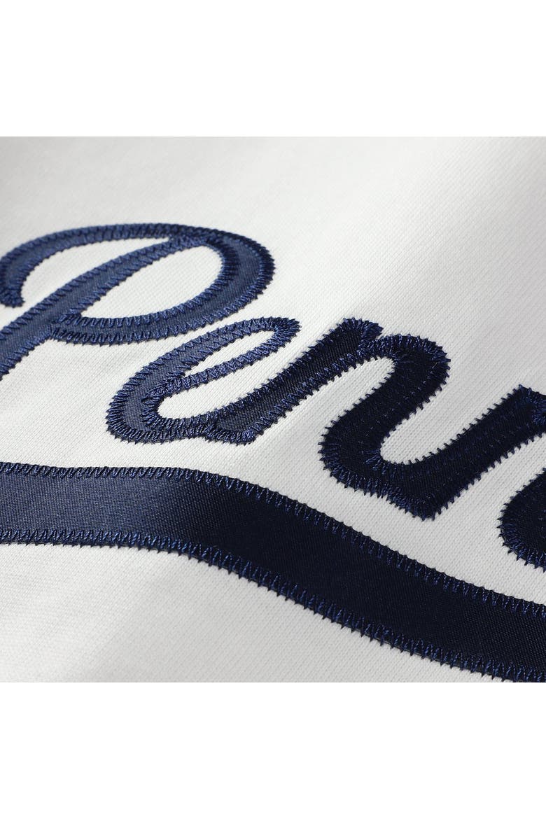 Women's adidas White Penn State Nittany Lions Cropped Baseball Fashion Jersey, Alternate, color, White