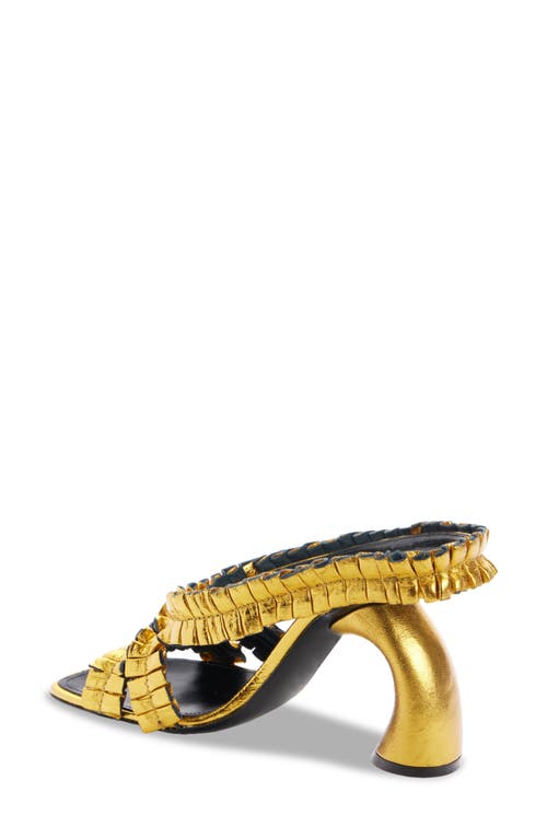 DRIES VAN NOTEN DRIES VAN NOTEN VIRGO METALLIC SLINGBACK SANDAL