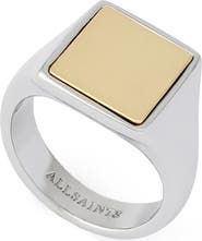 AllSaints Square Signet Ring