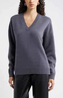 Nordstrom V-Neck Wool & Cashmere Sweater