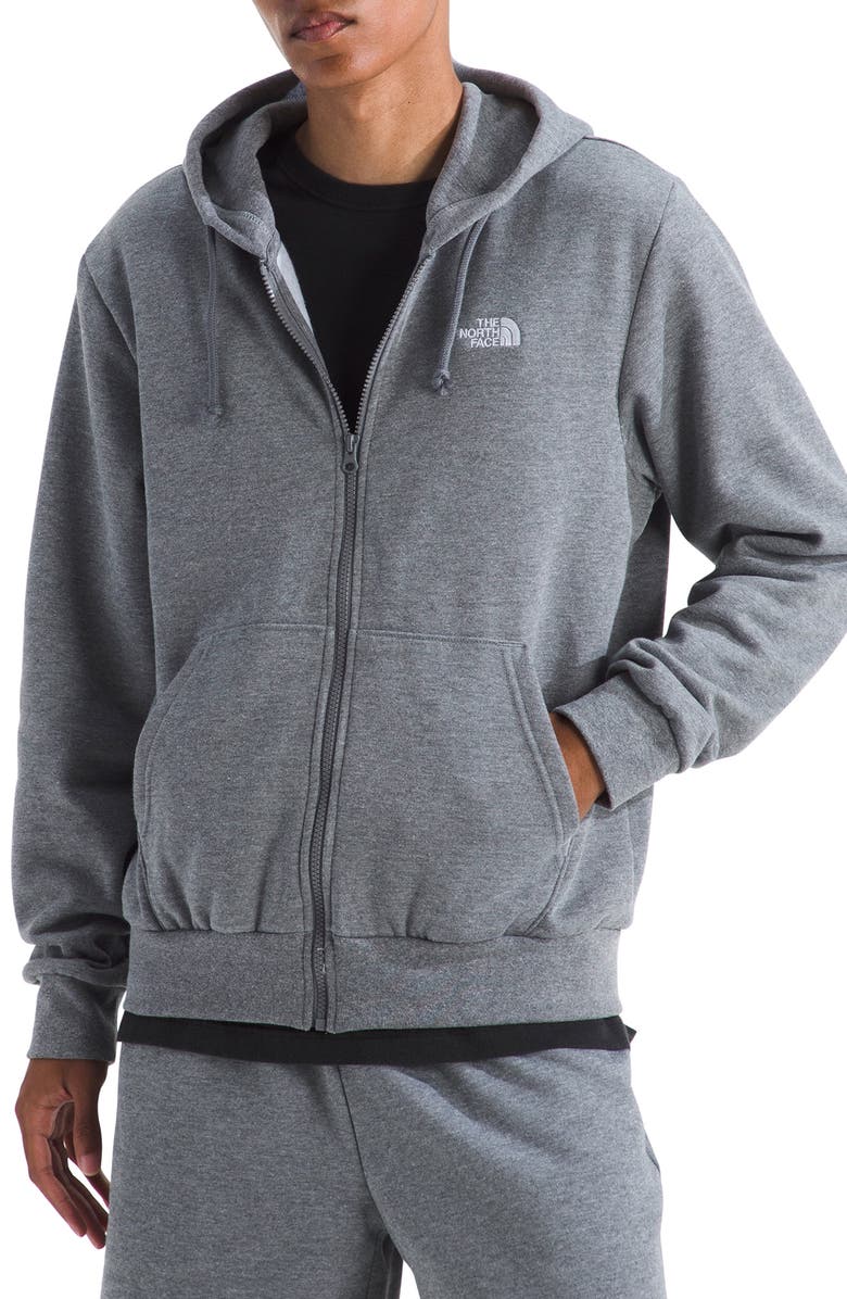 The North Face Evolution Full-Zip Hoodie, Alternate, color, Mid Grey Heather