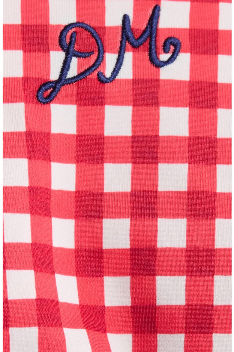 Cher Gingham Tie Side Bikini Bottoms, Alternate, color, RED