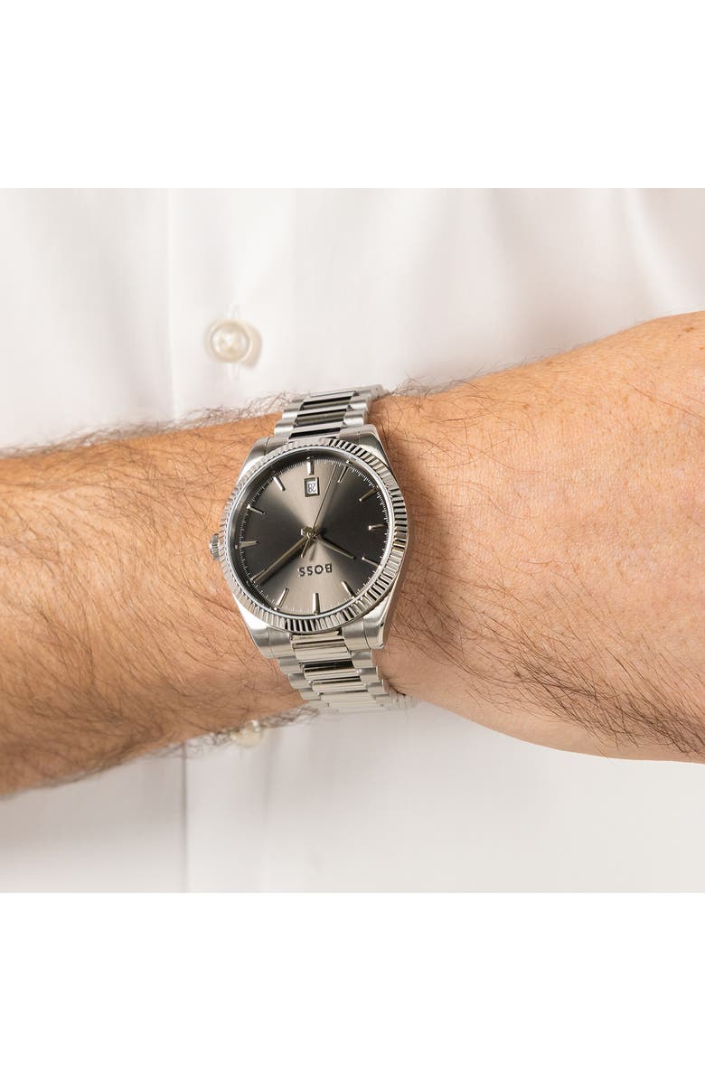 BOSS Cheswick Bracelet Watch, 40mm, Alternate, color, 