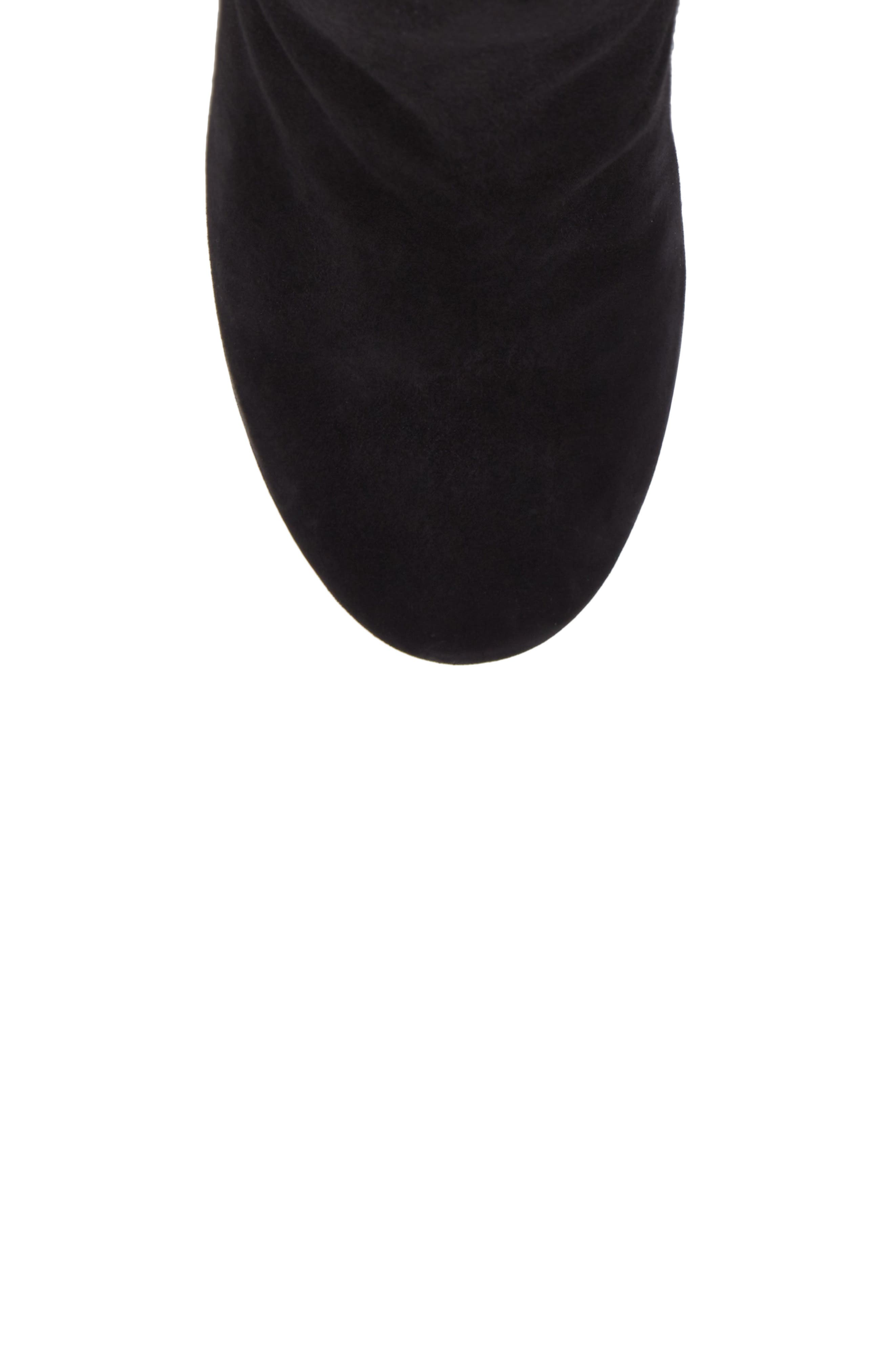 Mulholland Embroidered Boot, Alternate, color, BLACK WITH LEOPARD HEEL