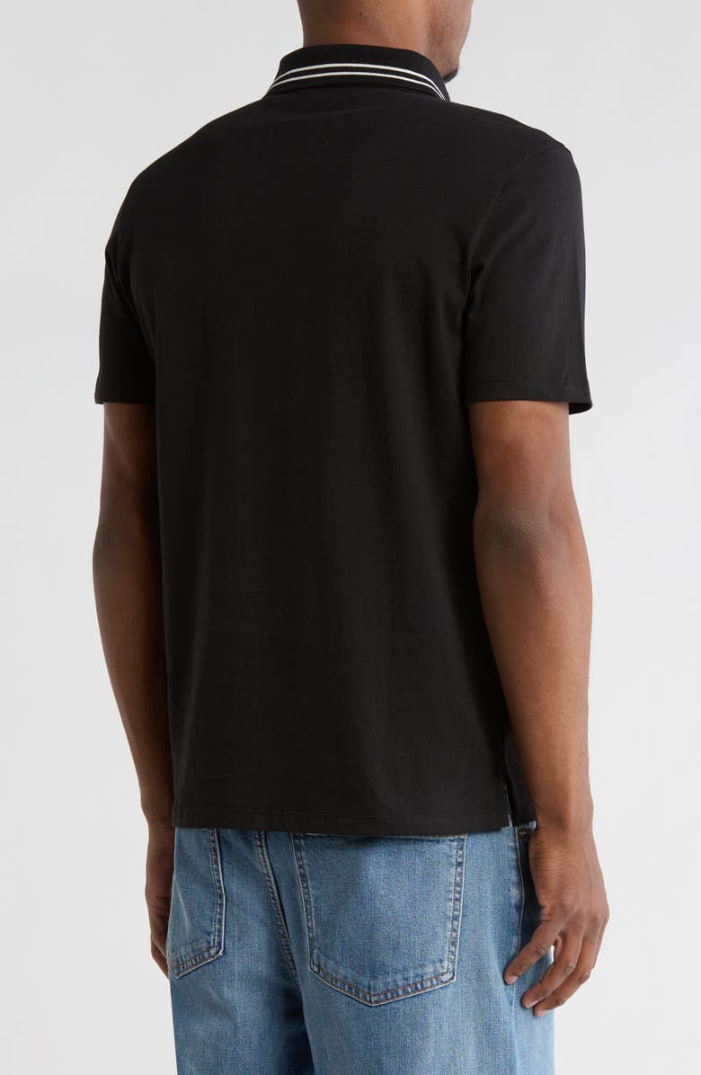 Calvin Klein Tipped Knit Polo, Alternate, color, Black