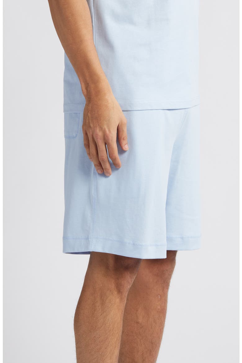 Cotton & Lyocell Pajama Shorts, Alternate, color, SKY