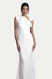Coast Bow Detail Crepe Wedding Dress