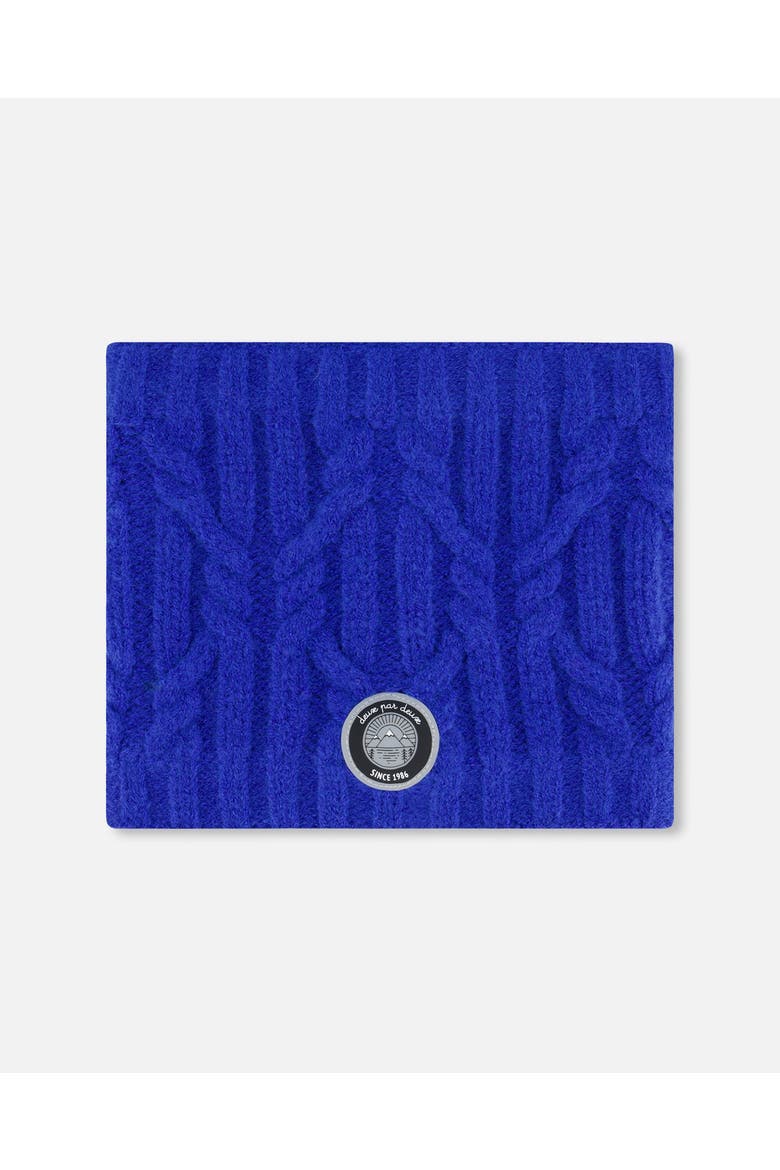 Boy's Knit Neckwarmer Royal Blue, Main, color, Princess Blue
