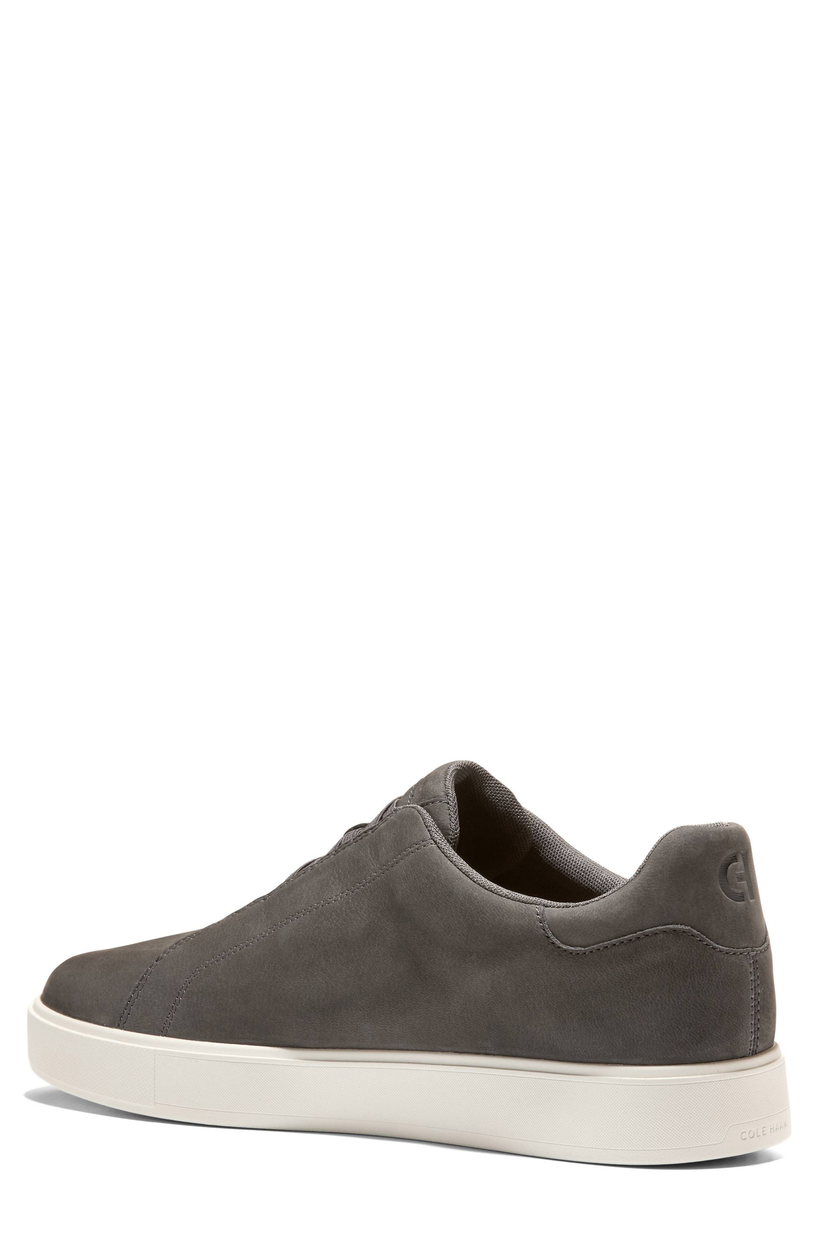 GrandPro Luxe Slip-On Sneaker, Alternate, color, RAVEN NUBUCK / SILVER BIRCH