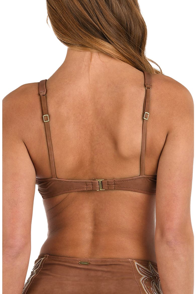Lexie Bolero Bikini Top, Alternate, color, BRONZE