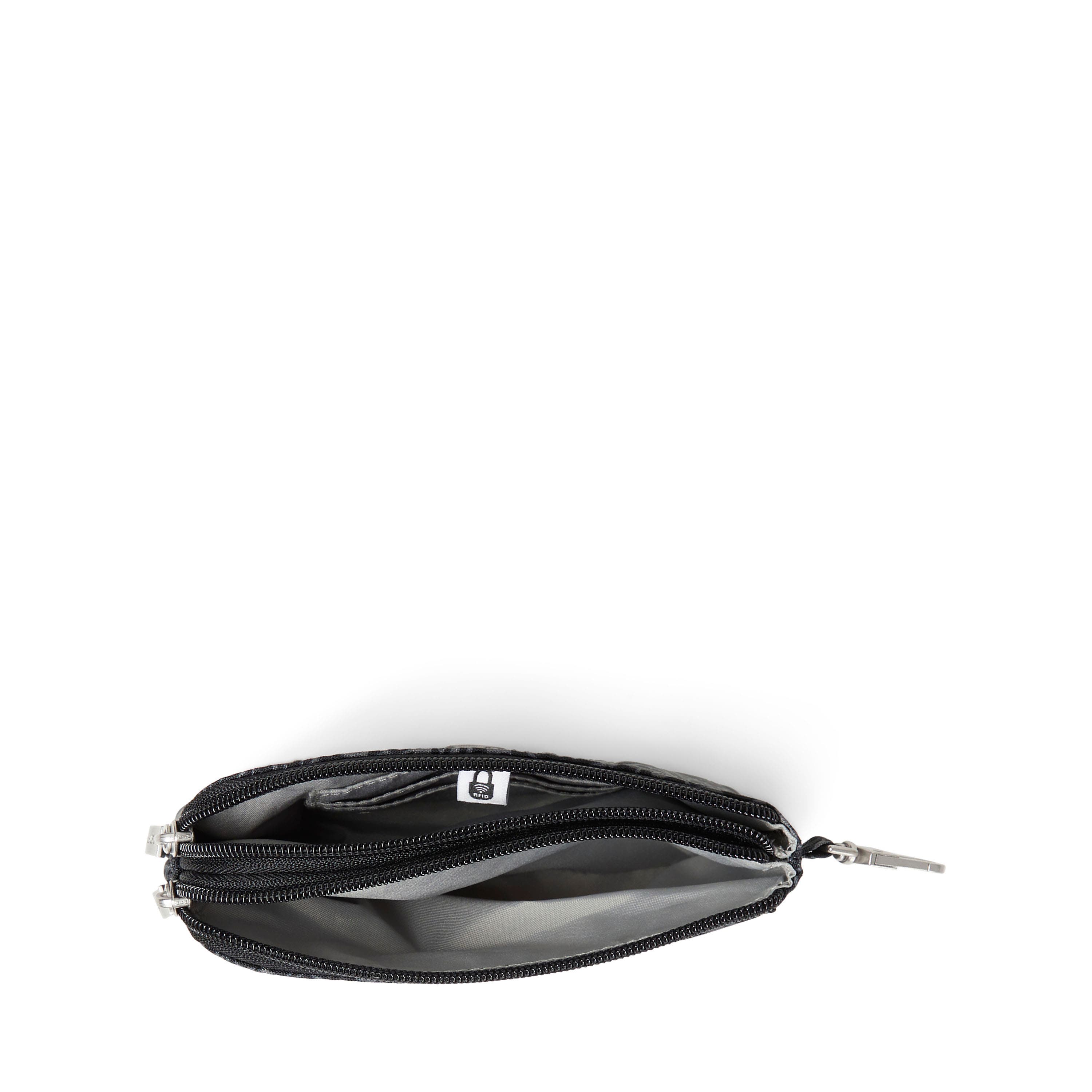 On the Go Daily RFID Zip Pouch, Alternate, color, Midnight Blossom