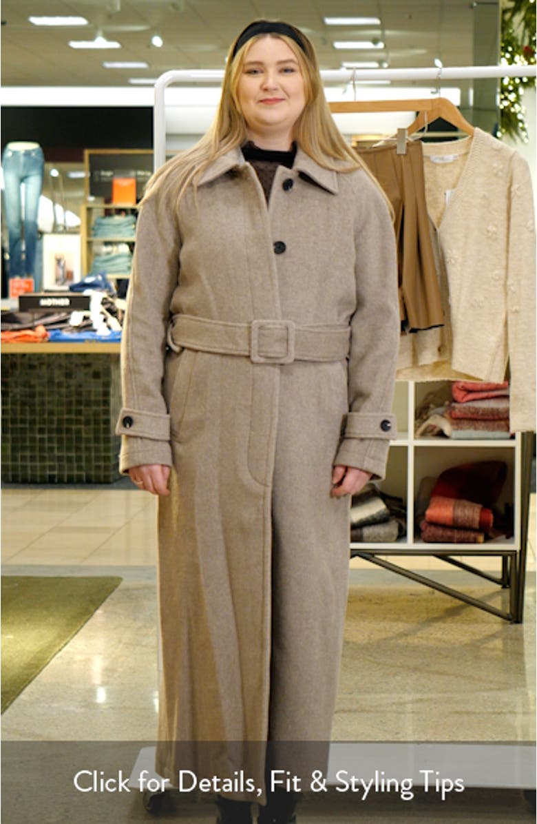 Button Back Belted Coat, sales video thumbnail