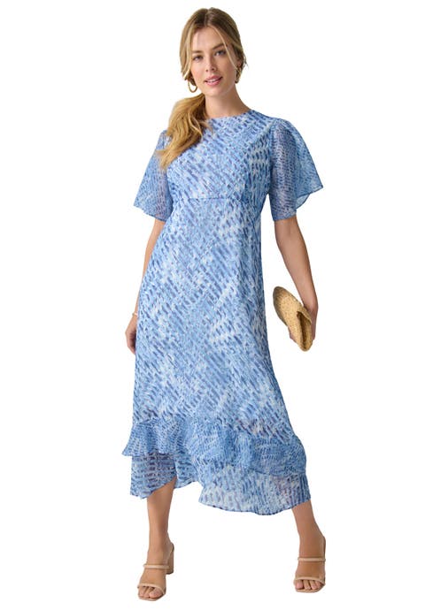 Double Flounce Georgette Maxi Dress (Plus)