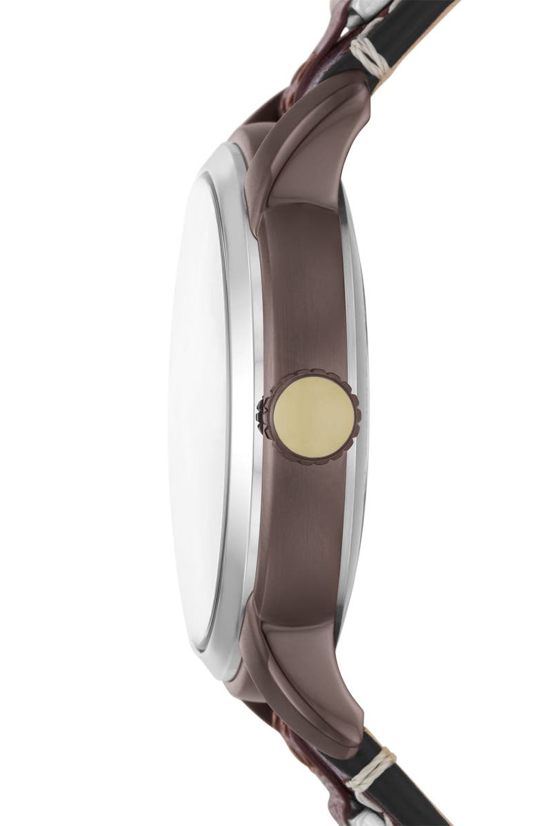 Fossil x Star Wars<sup>™</sup> Limited Edition Chewbacca Leather Strap Watch, 40mm, Alternate, color, 