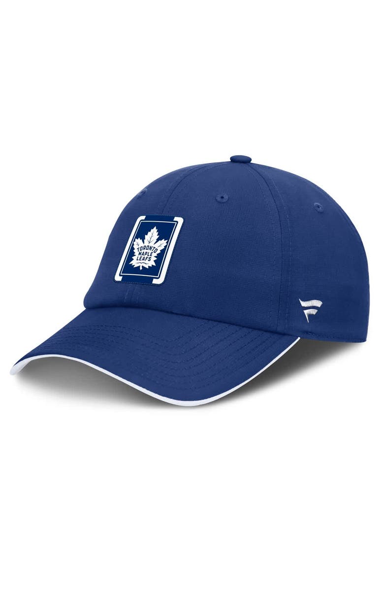 FANATICS Men
s Fanatics Blue/White Toronto Maple Leafs Authentic Pro Ripstop Adjustable Hat, Main, color, Blue