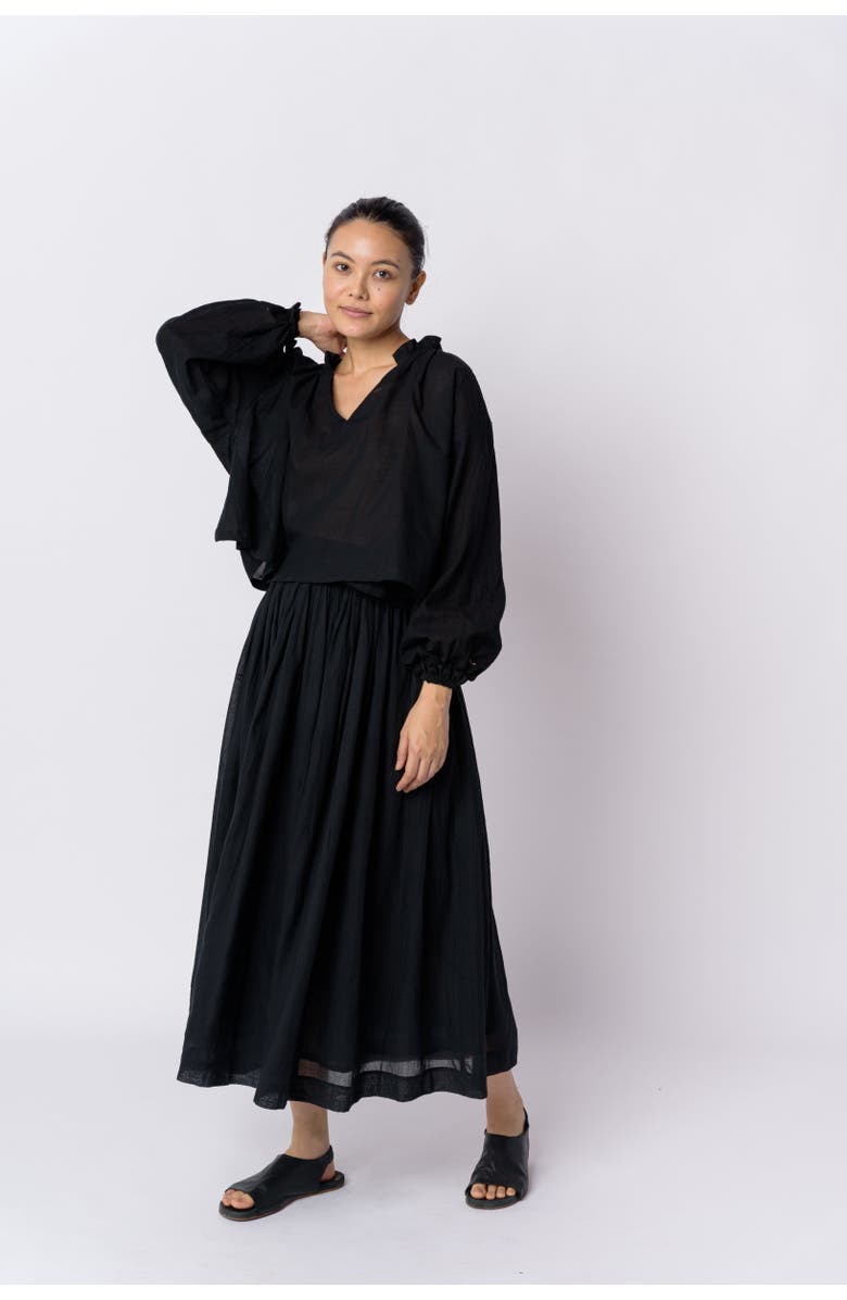 World of Crow Classic Black Pull On Skirt, Main, color, 
