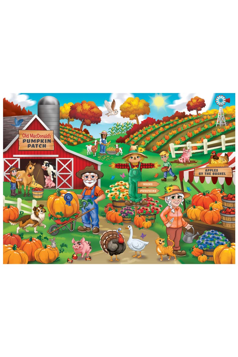 Old MacDonald Pumpkin Patch 60pc Puzzle, Alternate, color, Multicolor