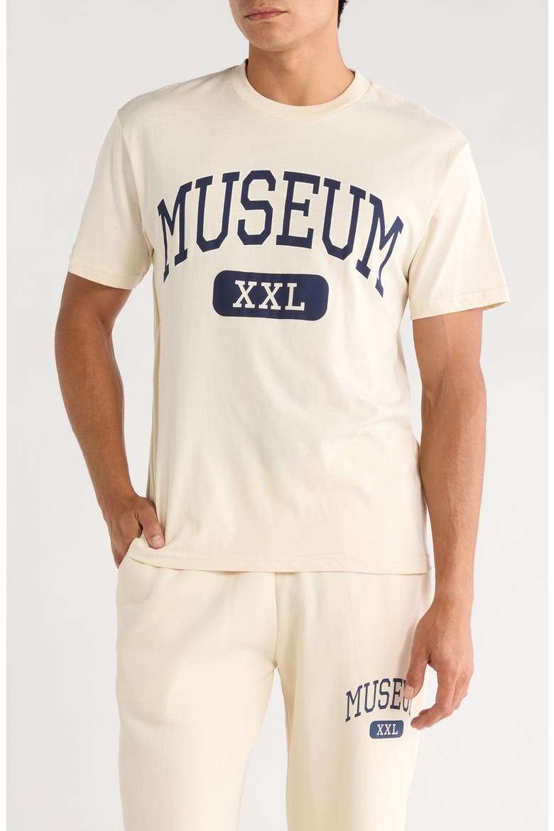 XXL Cotton Graphic T-Shirt, Main, color, BONE