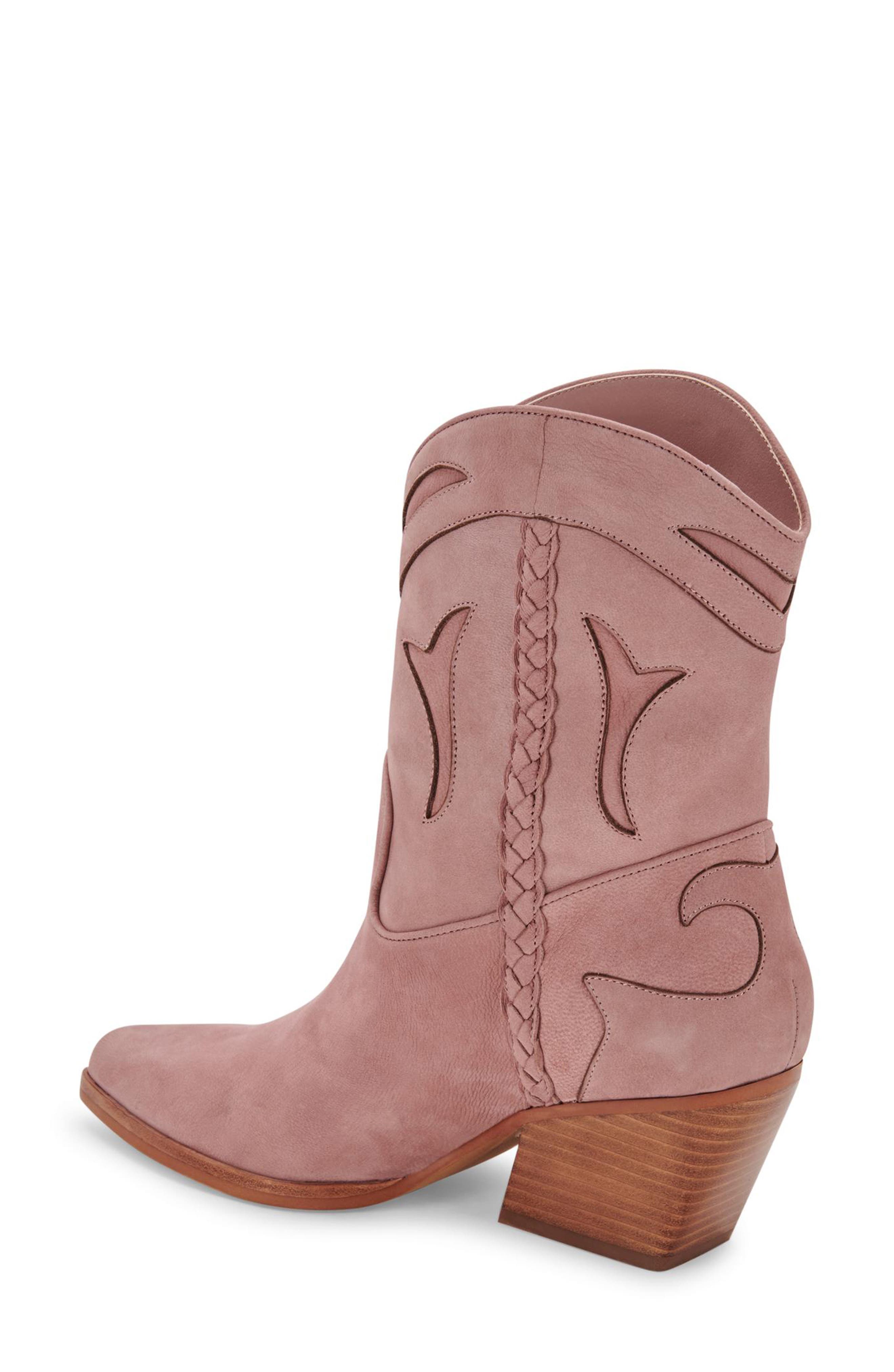 Loral Western Boot, Alternate, color, ROSE NUBUCK