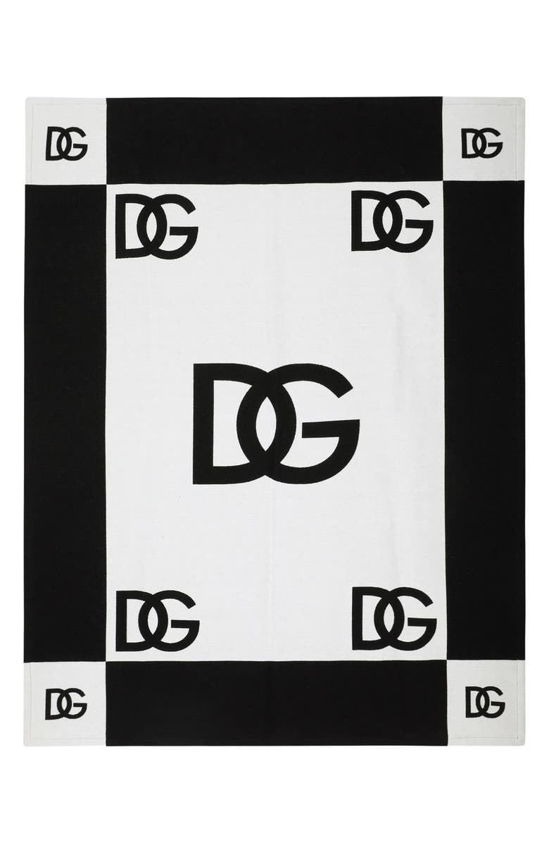 Dolce&Gabbana Logo Throw Blanket, Alternate, color,