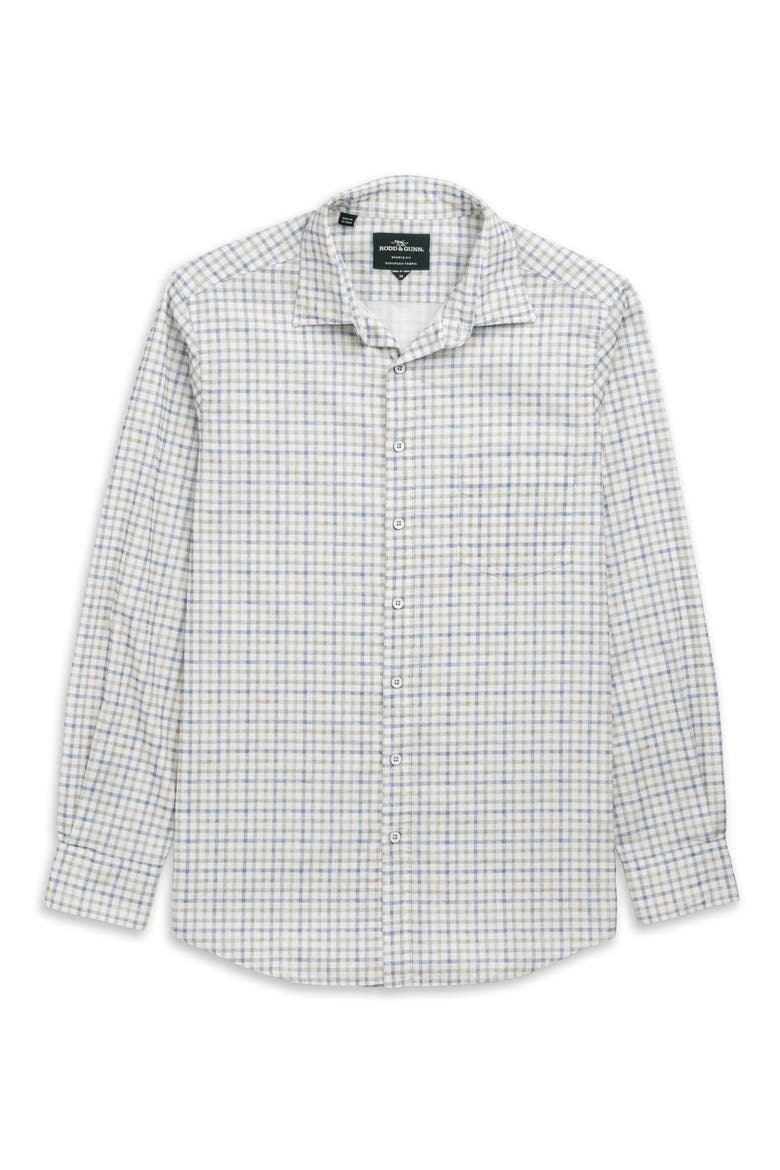 Fox Street Long Sleeve Trim Fit Cotton Button-Up Shirt, Alternate, color, RIVER