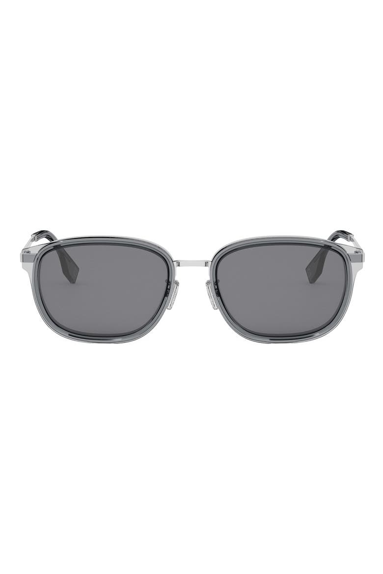 Travel 55mm Oval Sunglasses, Main, color, GRYO/SMK