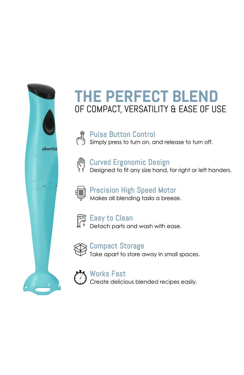 MAXI-MATIC Americana By Elite EHB-2425Bl Blue Blender With Detachable, Alternate, color, 