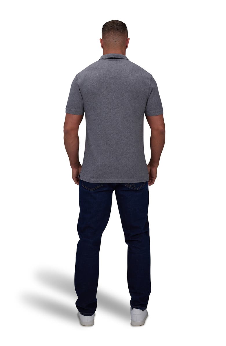 Raging Bull Short Sleeve Cotton Polo Shirt, Alternate, color, Grey Marl