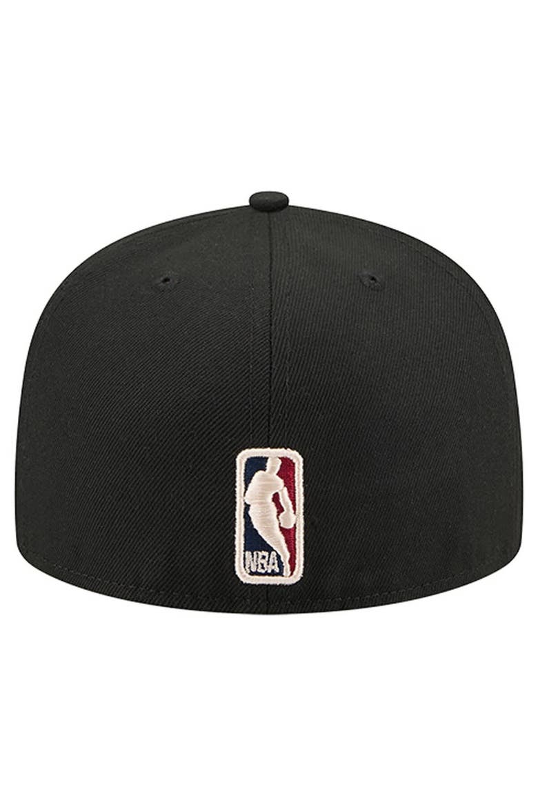 Men's New Era  Black Chicago Bulls Core Logo 59FIFTY Fitted Hat, Alternate, color, Black