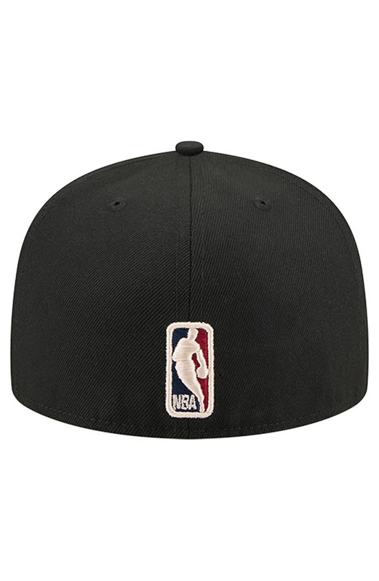 New Era Men
s New Era  Black Chicago Bulls Core Logo 59FIFTY Fitted Hat, Alternate, color, Black